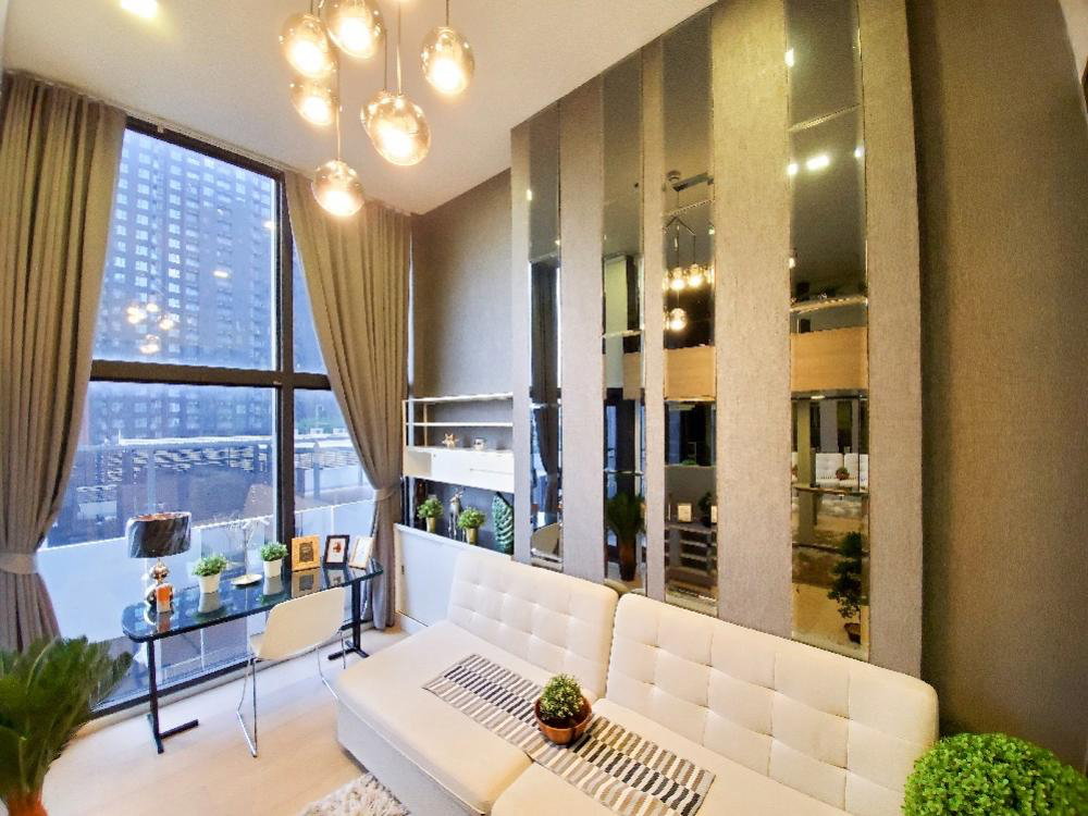 picture Rama 9 | MRT Asoke | 1 Bed 1 Bath Duplex | 38 sqm. | Chewathai Residence Asoke - 2/9