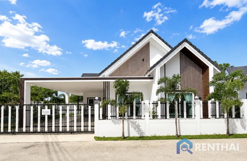 บ้านชั้นเดียวพร้อมเฟอร์นิเจอร์ครบ ตกแต่งสวยงาม