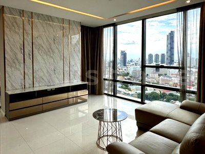 คอนโดให้เช่า : ▚ LJ141ツ ให้เช่า: The Bangkok Sathorn ✨ 2BR 113 ตร.ม. คอนโดระดับ Ultra Luxury ห้องใหญ่พร้อมอยู่ ราคาต่อรองได้! 🏙️💎