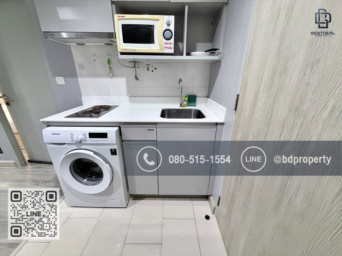 รูป Bestdeal ให้เช่า 1 ห้องนอน 31ตรม.ราคา 15,000/เดือนเท่านั้น เฟอร์นิเจอร์และเครื่องใช้ไฟฟ้าครบ“IDEO MOBI RAMA 9” ใกล้MRT และ เซ็นทรัลพระราม 9 - รูปที่ 10/13