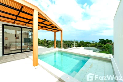 Houses for sale Surat Thani : Brand new 3-bedroom pool villa with panoramic sea view 6261558
