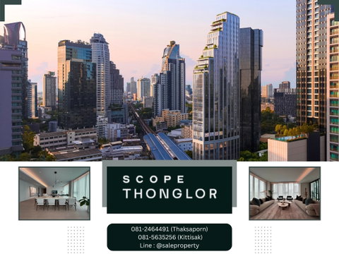 Scope Thonglor  Seamlessly connected living spaces designed with elegant spatial flow.