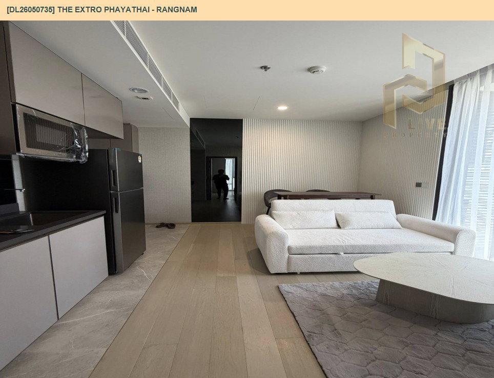 รูป DL26050735 ให้เช่าคอนโด ดิ เอ็กซ์โทร พญาไท - รางน้ำ (THE EXTRO Phayathai - Rangnam) ใกล้ - พร้อมเข้าอยู่ โทรด่วน 0653619502 LineID @897iyzll - รูปที่ 2/9