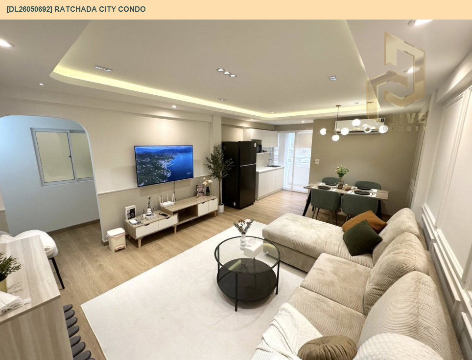 รูป DL26050692 ขายคอนโด รัชดา ซิตี้ คอนโด (Ratchada City Condo) ใกล้ MRTห้วยขวาง พร้อมเข้าอยู่ โทรด่วน 0653619502 LineID @897iyzll - รูปที่ 3/10