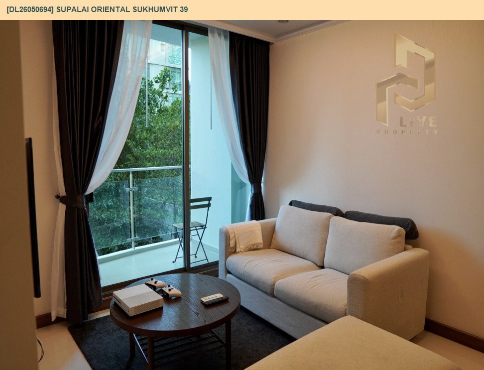 รูป DL26050694 ให้เช่าคอนโด ศุภาลัย โอเรียนทัล สุขุมวิท 39 (Supalai Oriental Sukhumvit 39) ใกล้ BTS พร้อมพงษ์ พร้อมเข้าอยู่ โทรด่วน 0638692663 LineID @655ebbvc - รูปที่ 3/18