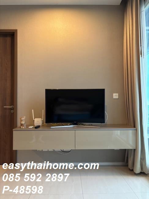 รูป P-48598 — ให้เช่าคอนโด Menam Residences เจริญกรุง ใกล้ BTS สะพานตากสิน ชั้น 12 ห้อง 1 นอน 1 น้ำ เฟอร์ครบ085-592-2897 Line: @easythaihome - รูปที่ 2/12