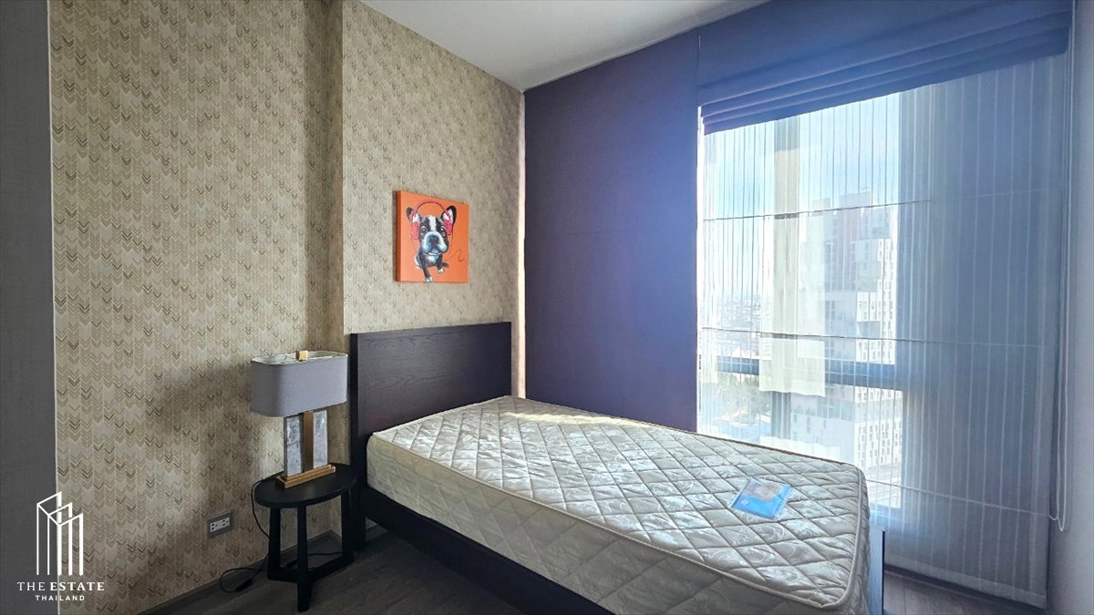 รูป For rent Whizdom Avenue Ratchada-Ladprao ห้องมุมหน้ากว้าง 2นอนใหญ่ ทิศตะวันออกรับอรุณ วิวรถไฟฟ้าเติมพลังบวกตัดวิวชานเมืองที่สงบ @33,000 Baht - รูปที่ 4/10