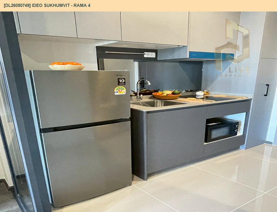 รูป DL26050749 ให้เช่าคอนโด ไอดีโอ สุขุมวิท - พระราม 4 (IDEO Sukhumvit - Rama 4) ใกล้ - พร้อมเข้าอยู่ โทรด่วน 0638692663 LineID @655ebbvc - รูปที่ 2/6