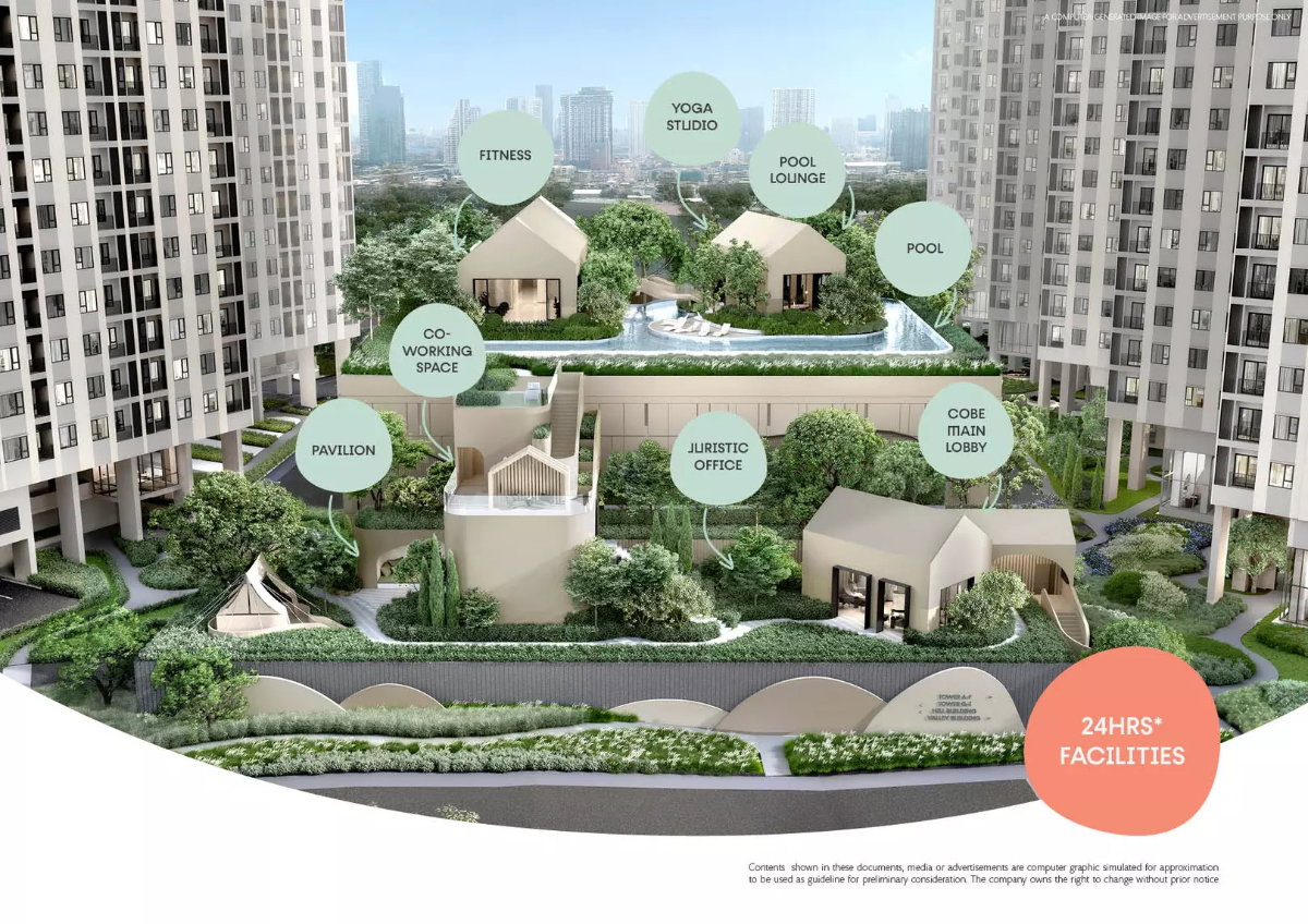 รูป COBE รัชดา–พระราม 9 คอนโด Modern Lifestyle ใจกลาง New CBD - รูปที่ 2/8
