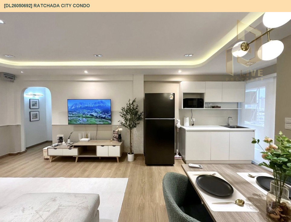 รูป DL26050692 ขายคอนโด รัชดา ซิตี้ คอนโด (Ratchada City Condo) ใกล้ MRTห้วยขวาง พร้อมเข้าอยู่ โทรด่วน 0653619502 LineID @897iyzll - รูปที่ 4/10