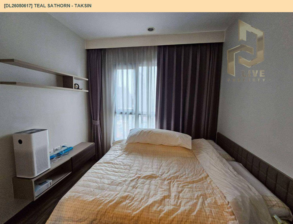 รูป DL26050617 ให้เช่าคอนโด ทีล สาทร - ตากสิน (TEAL Sathorn - Taksin) ใกล้ BTS วงเวียนใหญ่ พร้อมเข้าอยู่ โทรด่วน 0653619502 LineID @897iyzll - รูปที่ 5/9