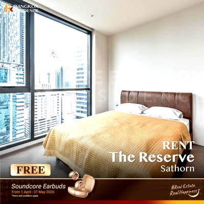 คอนโดให้เช่า : เช่าคอนโด 💎Reserve Sathorn 1นอน 49.85ตร.ม. 42k 🌠 ยูนิตวิวสวย ราคาดี ใกล้ MRT ลุมพินี 