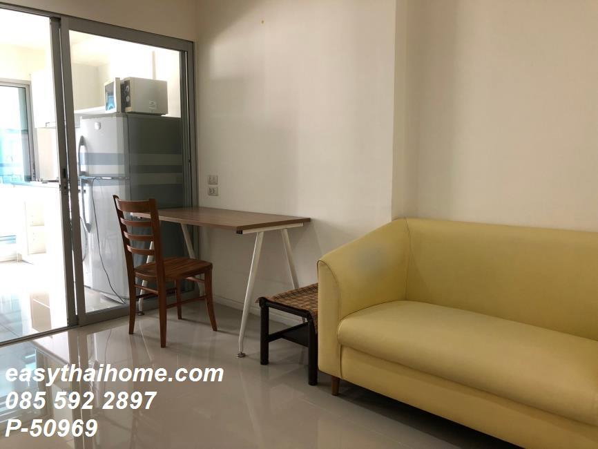 รูป P-50969 — ให้เช่าคอนโด Aspire Sukhumvit 48 ใกล้ BTS พระโขนง ชั้น 16 ห้อง 1 นอน 1 น้ำ เฟอร์ครบ มีเครื่องซักผ้า 085-592-2897 Line: @easythaihome - รูปที่ 6/6