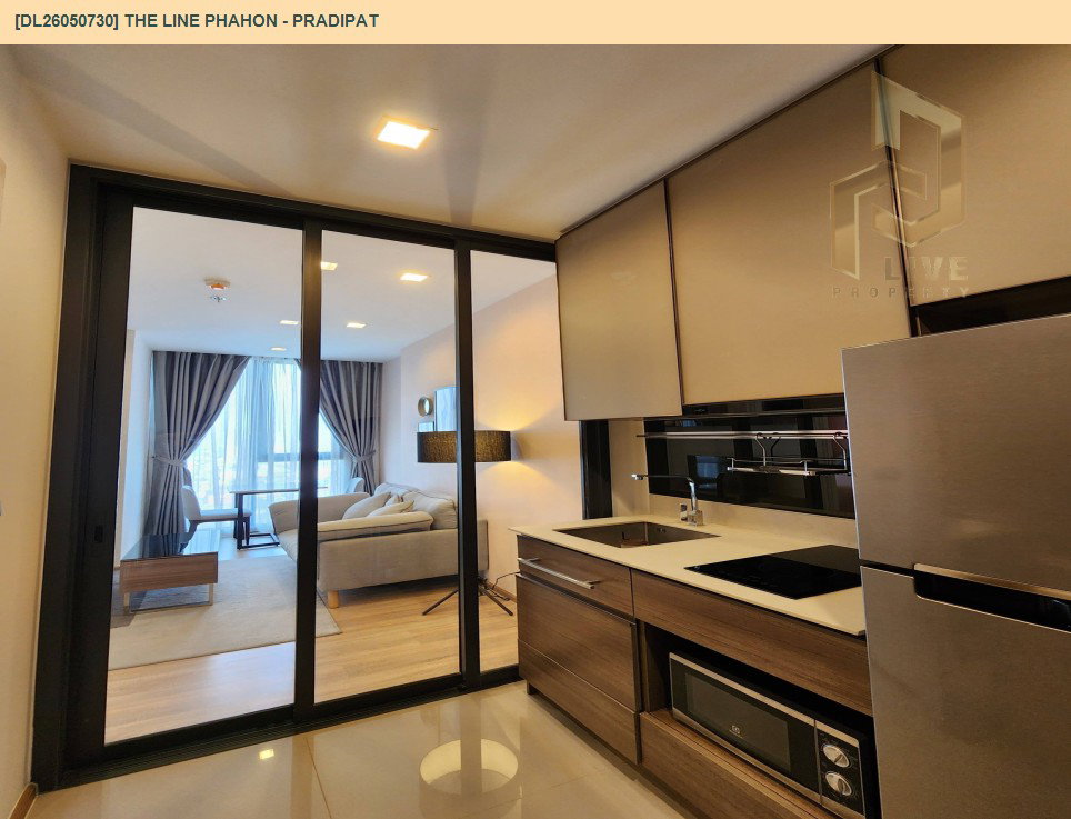 รูป DL26050730 ให้เช่าคอนโด เดอะ ไลน์ พหล - ประดิพัทธ์ (THE LINE Phahon - Pradipat) ใกล้ BTS สะพานควาย พร้อมเข้าอยู่ โทรด่วน 0653619502 LineID @897iyzll - รูปที่ 4/4