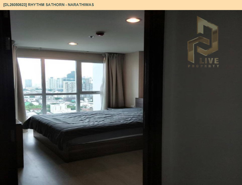 รูป DL26050623 ให้เช่าคอนโด ริธึ่ม สาทร - นราธิวาส (Rhythm Sathorn - Narathiwas) ใกล้ BTS ช่องนนทรี พร้อมเข้าอยู่ โทรด่วน 0614453194 LineID @162cjixi - รูปที่ 3/9