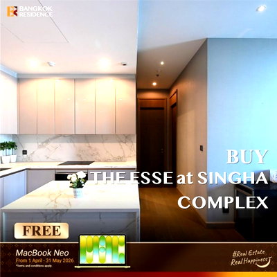 Condos for sale : Condo for Sale Stuning Unit at Great Price ⚡️ The Esse at Singha Complex Near ARL Makkasan