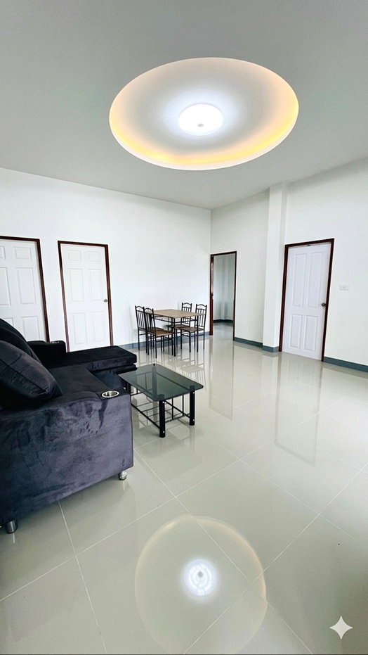 picture Newly built single-story house with a rooftop view. - 3/16