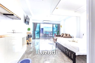 ขายคอนโด : ห้องสตูดิโอสุดหรูชั้น 19 ที่วิวทะเล 5 จอมเทียน