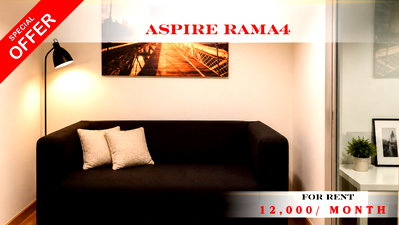 Condos for rent BTS Ekkamai : 💙🚆 Modern Room For Rent 📌 Aspire Rama 4 Condominium   (Line: @rent2022) | Near BTS Ekkamai    ✨ Ready to move in! ✨   📌 Ref Code: A04311