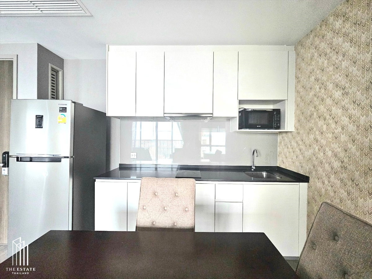 รูป For rent Whizdom Avenue Ratchada-Ladprao ห้องมุมหน้ากว้าง 2นอนใหญ่ ทิศตะวันออกรับอรุณ วิวรถไฟฟ้าเติมพลังบวกตัดวิวชานเมืองที่สงบ @33,000 Baht - รูปที่ 10/10