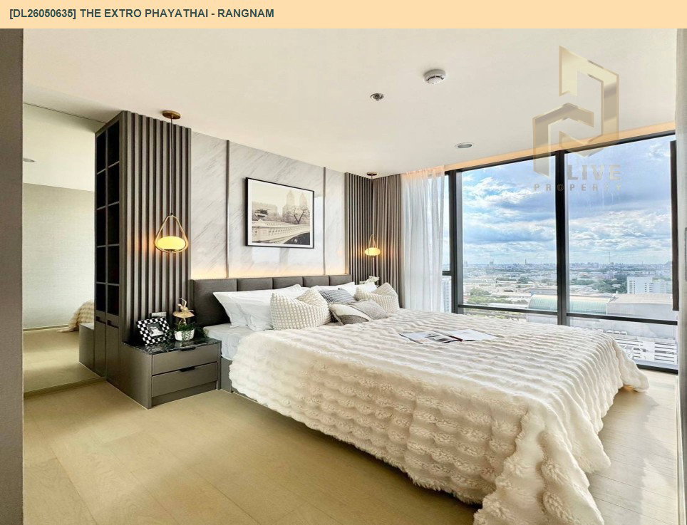 รูป DL26050635 ให้เช่าคอนโด ดิ เอ็กซ์โทร พญาไท - รางน้ำ (THE EXTRO Phayathai - Rangnam) ใกล้ - พร้อมเข้าอยู่ โทรด่วน 0614453194 LineID @162cjixi - รูปที่ 4/5