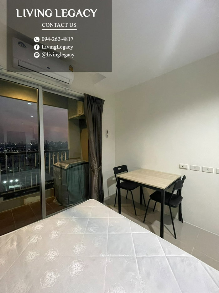 รูป เช่าด่วน! Asakan Place Srinakarindra 28 ตร.ม. ชั้น 24 | 1 นอน 1 น้ำ | เฟอร์นิเจอร์ครบ | 8,500 บาท/เดือน - รูปที่ 9/17
