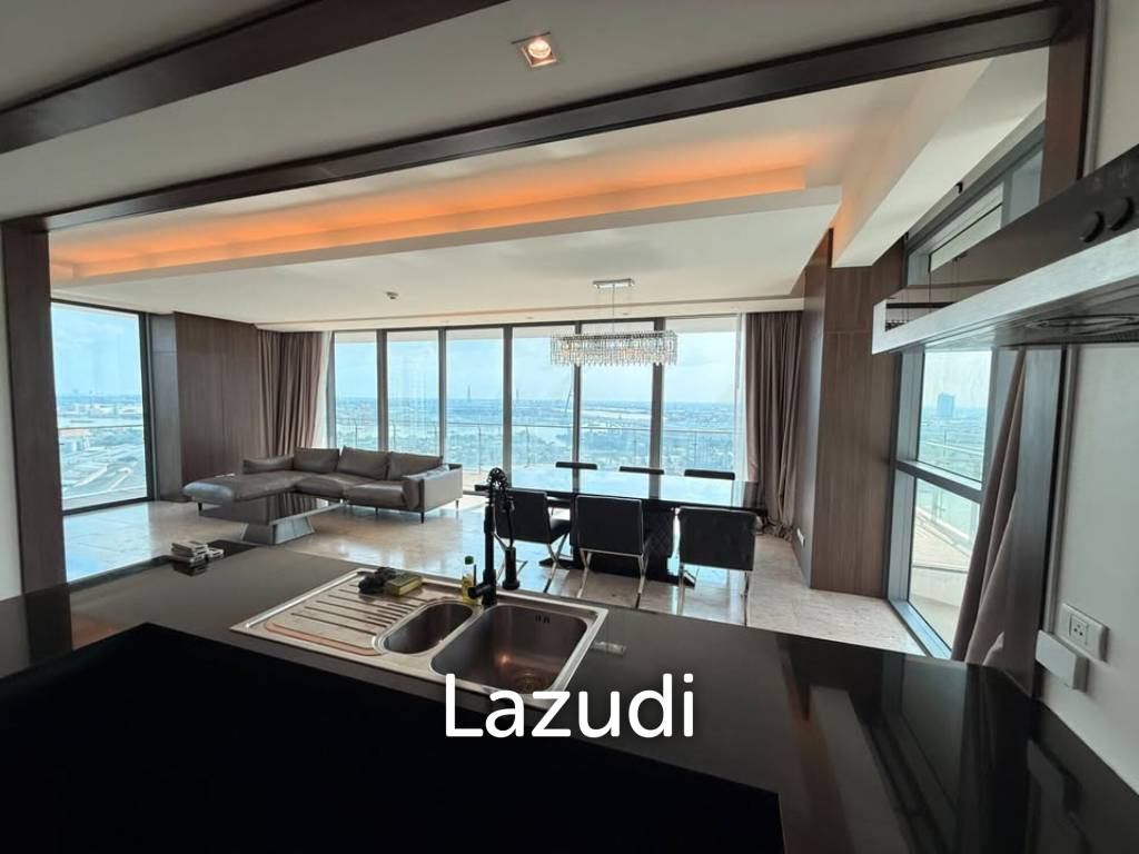 รูป 225 sqm river view 3 bed condo The Pano Yannawa floor 24 - รูปที่ 4/25