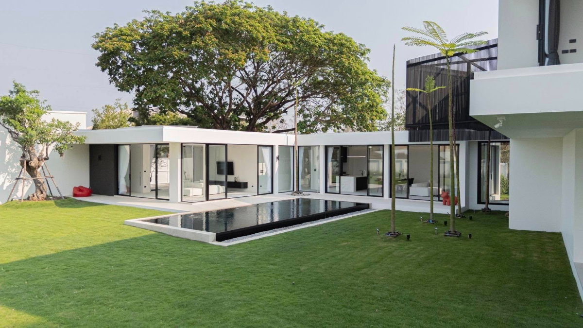 รูป ขายบ้าน modern pool villa ขนาดใหญ่ บ้านสร้างใหม่ วิวดอยสุเทพ ทำเลน้ำแพร่ ใกล้โรงเรียนนานาชาติปัญญาเด่น พร้อมเข้าอยู่ SW002465 - รูปที่ 9/32