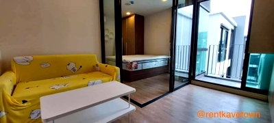 คอนโดให้เช่า : 🏡 ให้เช่า Kave Town Space 12,000฿💖  ✨ ตึก C ชั้น 8 วิวสวน ห้องครัวแยก แปลนพิเศษ