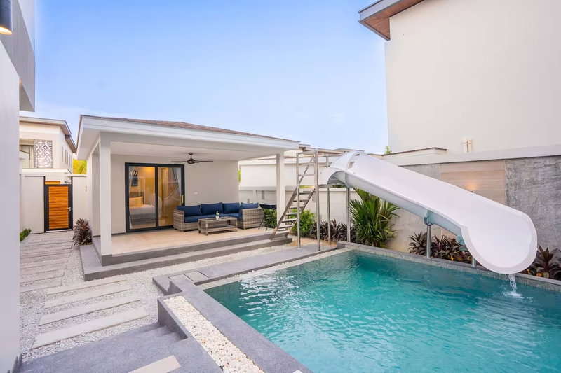 ขายบ้านเดี่ยว :  ขายพูลวิลล่าสุดหรู  เซเรนิตี้ จอมเทียน วิลล่า serenity pool villa