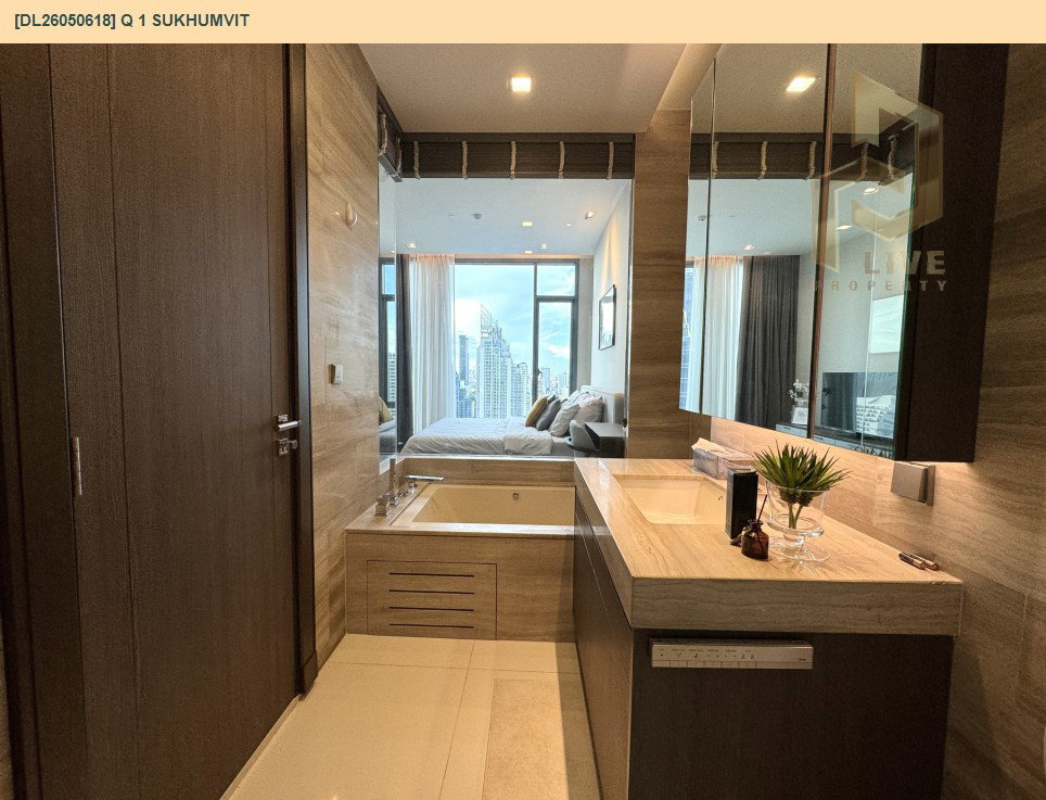 รูป DL26050618 ให้เช่าคอนโด คิว 1 สุขุมวิท (Q 1 Sukhumvit) ใกล้ BTS นานา พร้อมเข้าอยู่ โทรด่วน 0638692663 LineID @655ebbvc - รูปที่ 12/17