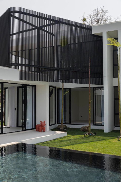 รูป ขายบ้าน modern pool villa ขนาดใหญ่ บ้านสร้างใหม่ วิวดอยสุเทพ ทำเลน้ำแพร่ ใกล้โรงเรียนนานาชาติปัญญาเด่น พร้อมเข้าอยู่ SW002465 - รูปที่ 10/32
