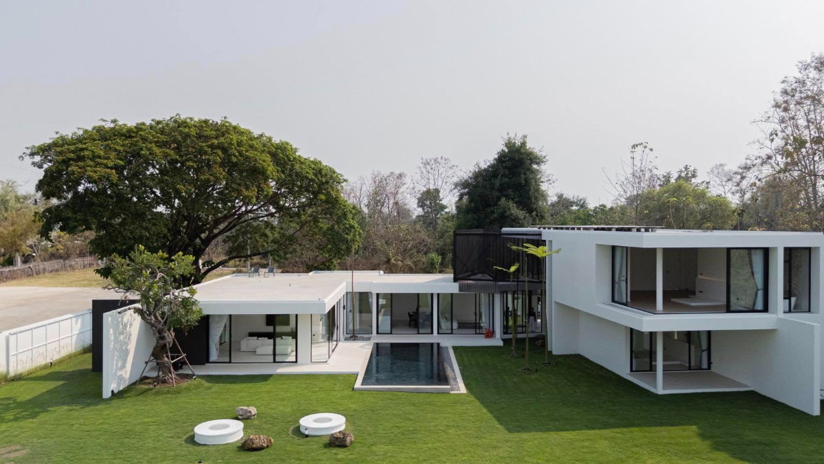 รูป ขายบ้าน modern pool villa ขนาดใหญ่ บ้านสร้างใหม่ วิวดอยสุเทพ ทำเลน้ำแพร่ ใกล้โรงเรียนนานาชาติปัญญาเด่น พร้อมเข้าอยู่ SW002465 - รูปที่ 4/32