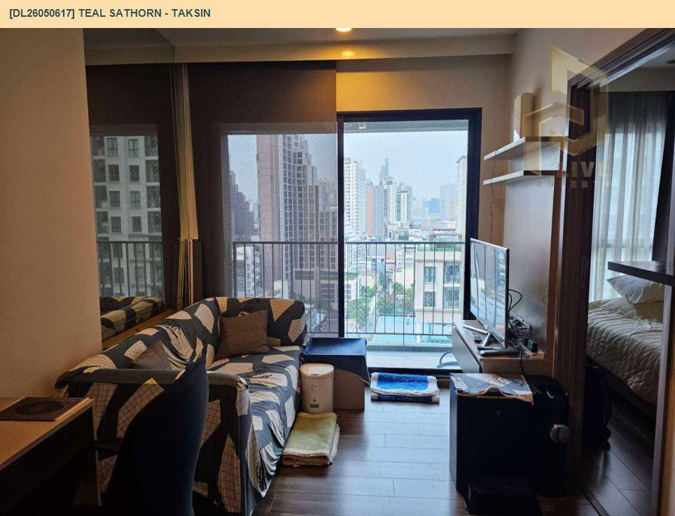 รูป DL26050617 ให้เช่าคอนโด ทีล สาทร - ตากสิน (TEAL Sathorn - Taksin) ใกล้ BTS วงเวียนใหญ่ พร้อมเข้าอยู่ โทรด่วน 0653619502 LineID @897iyzll - รูปที่ 2/9