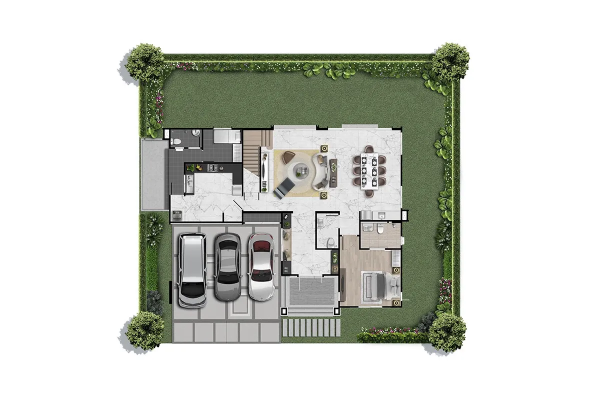 รูป บ้านเดี่ยวให้เช่า 4 ห้องนอน ในโครงการ Setthasiri Ratchapruek-Phran Nok 6380605 - รูปที่ 17/18