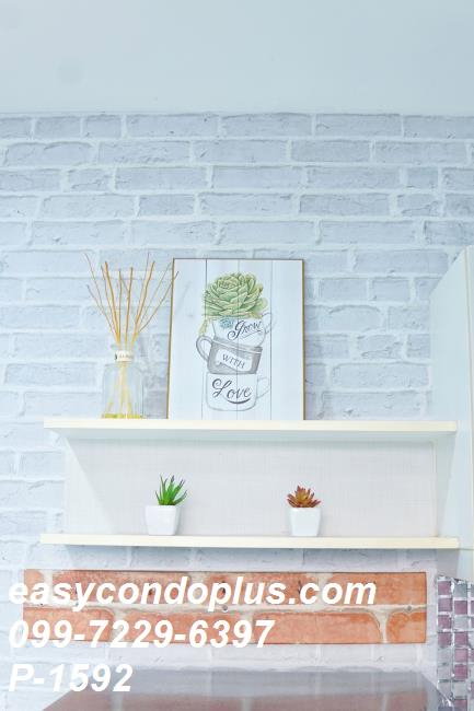 รูป P-1592 • Pause Condominium สุขุมวิท 107 • ห้องวิวเมือง ฟังก์ชัน 2 ห้องนอน ใกล้ BTS แบริ่ง | 14,000 บาท/เดือน | Line Id: @easycondoplus | 099-229-6397 - รูปที่ 14/20
