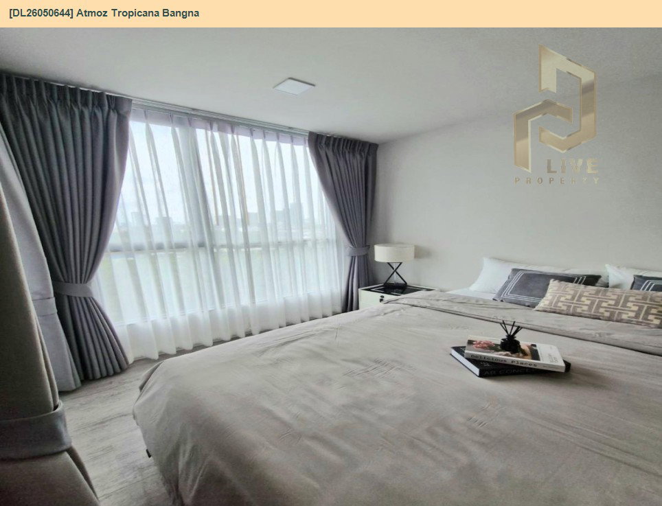 รูป DL26050644 ให้เช่าคอนโด แอทโมซ ทรอปิคาน่า บางนา (Atmoz Tropicana Bangna) ใกล้ - พร้อมเข้าอยู่ โทรด่วน 0653619502 LineID @897iyzll - รูปที่ 7/10