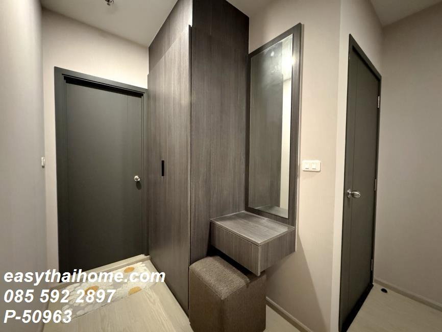 รูป P-50963 — ให้เช่าคอนโด Elio Del Nest Udomsuk ใกล้ BTS อุดมสุข ชั้น 14 ห้อง 1 นอน 1 น้ำ เฟอร์ครบ มีเครื่องซักผ้า 085-592-2897 Line: @easythaihome - รูปที่ 9/11