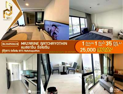 Condos for rent : DL26050624 Condo for rent, Mazarine Ratchayothin near BTS Ratchayothin, ready to move in, call urgently 0653619502 LineID @217jgcbp