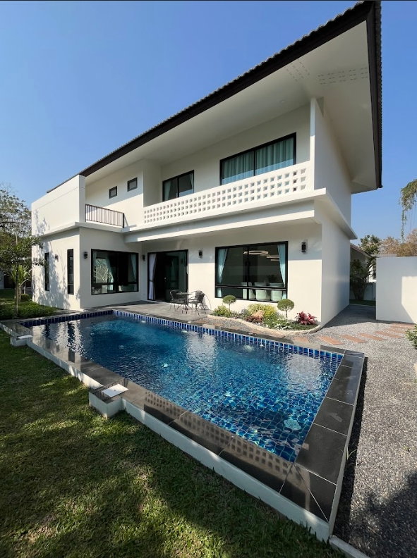 รูป ขาย Pool villa 2 ชั้น สไตร์โมเดิร์น 5 ห้องนอน 5 ห้องน้ำ 1 ห้องครัว 2 ที่จอดรถ#C7MG100916 - รูปที่ 1/33