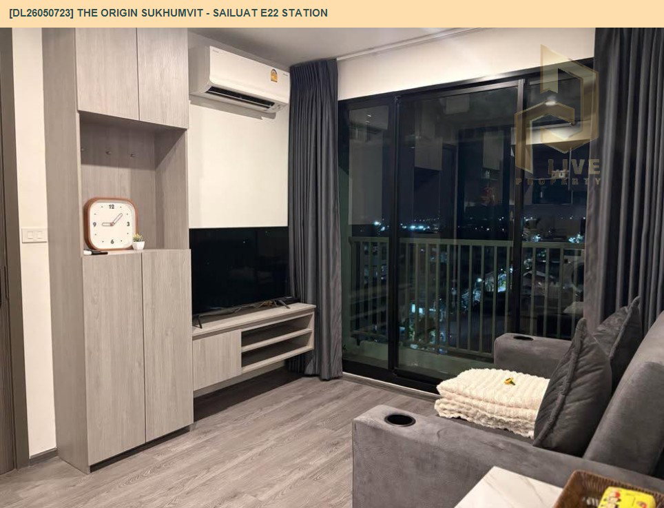 รูป DL26050723 ให้เช่าคอนโด ดิ ออริจิ้น สุขุมวิท - สายลวด E22 สเตชั่น (THE ORIGIN SUKHUMVIT - SAILUAT E22 STATION) ใกล้ BTS สายลวด พร้อมเข้าอยู่ โทรด่วน 0614453194 LineID @162cjixi - รูปที่ 5/14