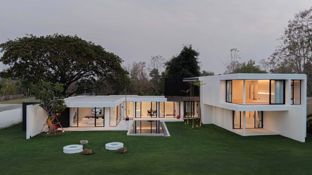 รูป ขายบ้าน modern pool villa ขนาดใหญ่ บ้านสร้างใหม่ วิวดอยสุเทพ ทำเลน้ำแพร่ ใกล้โรงเรียนนานาชาติปัญญาเด่น พร้อมเข้าอยู่ SW002465 - รูปที่ 2/32