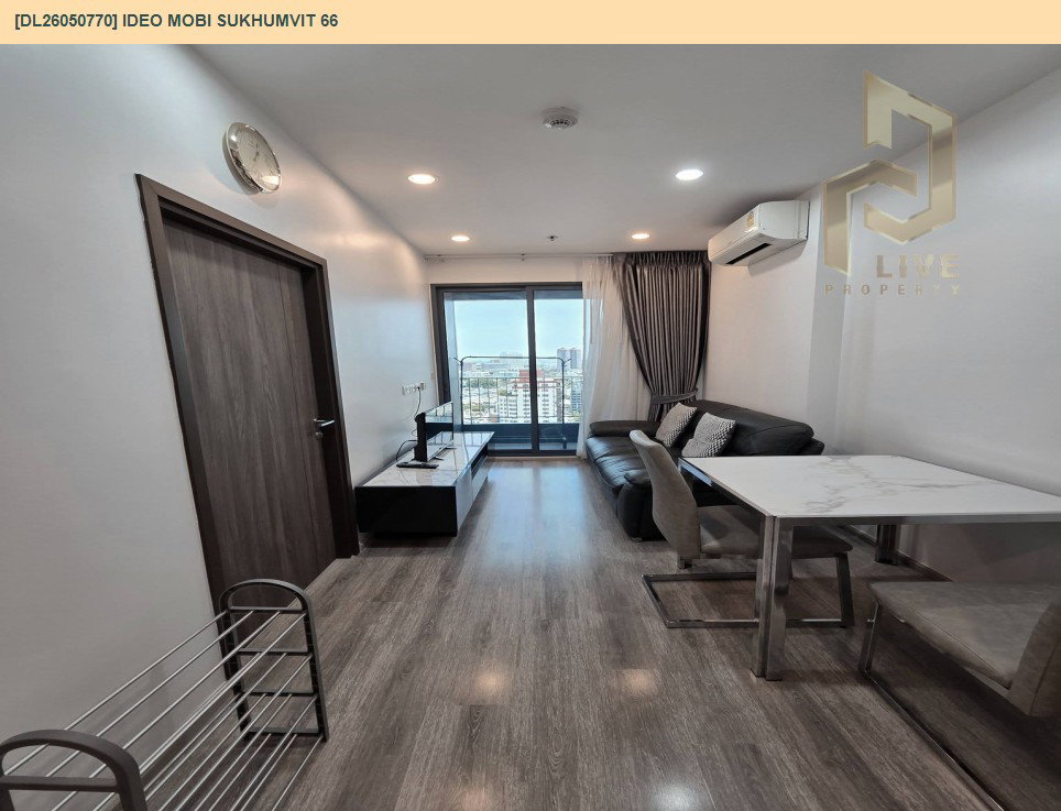 รูป DL26050770 ให้เช่าคอนโด ไอดีโอ โมบิ สุขุมวิท 66 (IDEO Mobi Sukhumvit 66) ใกล้ BTS อุดมสุข พร้อมเข้าอยู่ โทรด่วน 0653619502 LineID @897iyzll - รูปที่ 3/5
