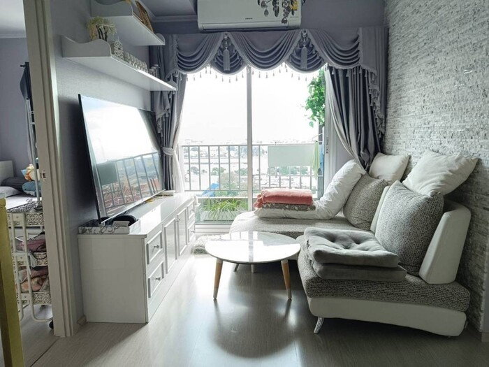 รูป 🛑🛑ให้เช่าห้องพร้อมอยู่!! Chapter One Shine Bangpo 2Bed 56 ตรม.ชั้น 12 แต่งครบ ใกล้ MRT บางโพ สนใจ Line ID: @atfirm🛑🛑🛑 - รูปที่ 1/12