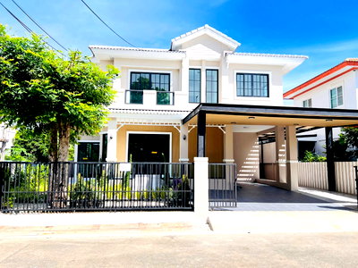 บ้านเดี่ยว นนทบุรี : ขายบ้านเดี่ยวชัยพฤกษ์ 1 ถนน 345 หลังมุมติดถนนเมน 53.6 ตร.ว. แต่งหรูสไตล์โมเดิร์น
