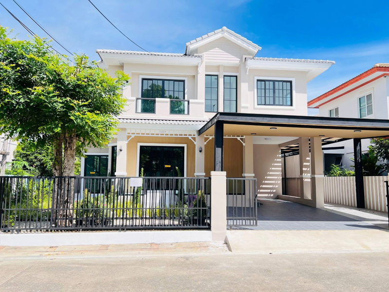 ขายบ้านเดี่ยว : ขายบ้านเดี่ยวชัยพฤกษ์ 1 ถนน 345 หลังมุมติดถนนเมน 53.6 ตร.ว. แต่งหรูสไตล์โมเดิร์น