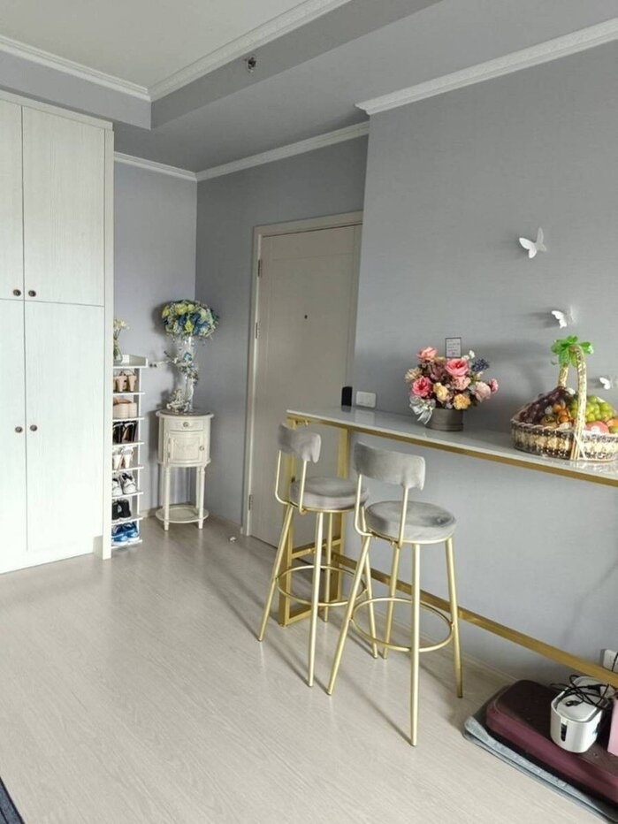 รูป 🛑🛑ให้เช่าห้องพร้อมอยู่!! Chapter One Shine Bangpo 2Bed 56 ตรม.ชั้น 12 แต่งครบ ใกล้ MRT บางโพ สนใจ Line ID: @atfirm🛑🛑🛑 - รูปที่ 3/12