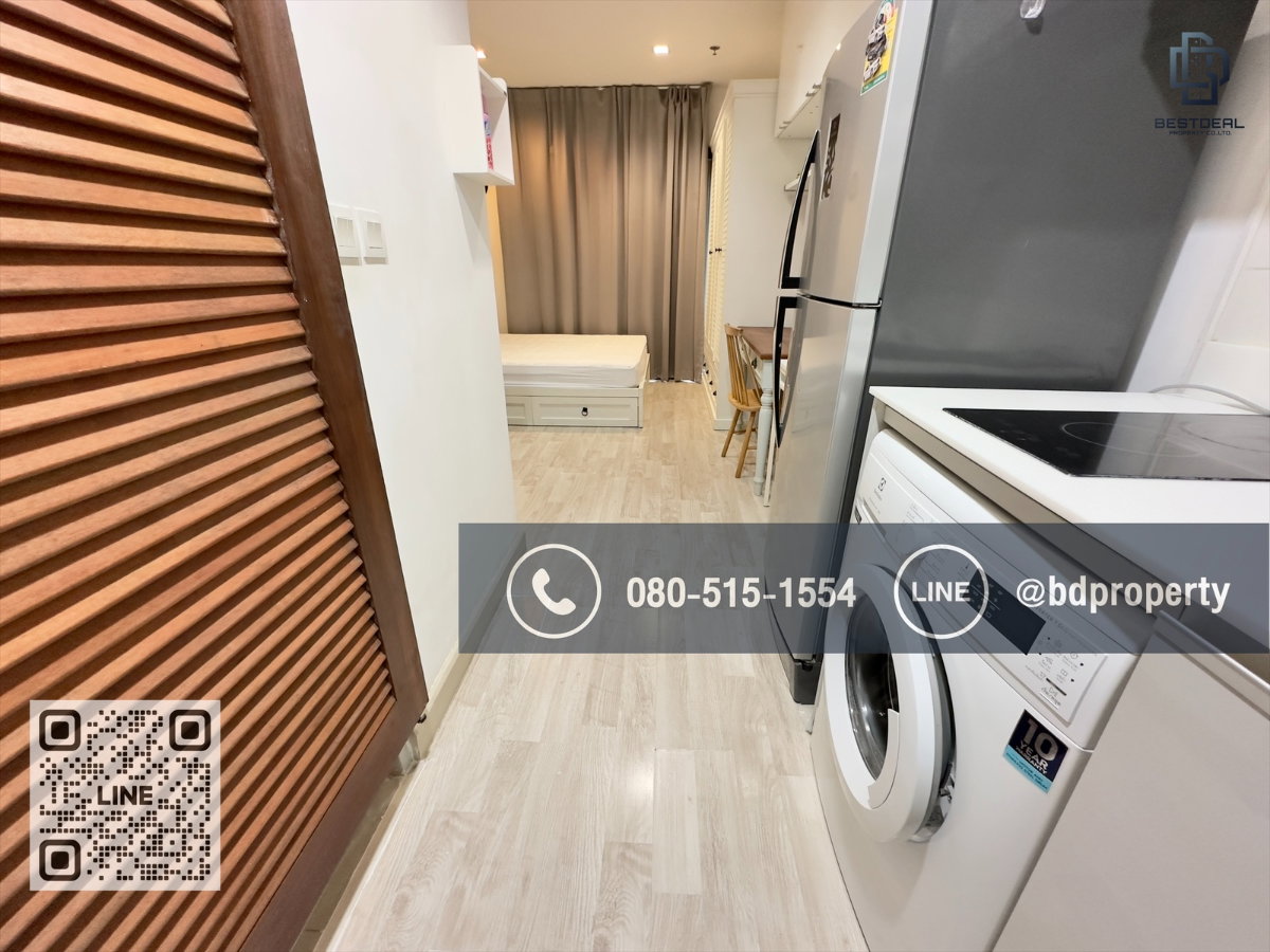 รูป Bestdeal ให้เช่า Studio 22ตรม.ราคา 13,000/เดือนเท่านั้น เฟอร์นิเจอร์และเครื่องใช้ไฟฟ้าครบ “IDEO MOBI RAMA 9” ใกล้MRT และ เซ็นทรัลพระราม 9 เพียง 80 ม. - รูปที่ 9/13