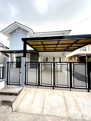 บ้านเดี่ยว บางบัวทอง นนทบุรี : ขายบ้านเดี่ยวศิลปการพาร์ค 3 บ้านกล้วยฯ 65 ตร.ว. หลังมุมถนนเมน 4 นอน ฟรีโอน