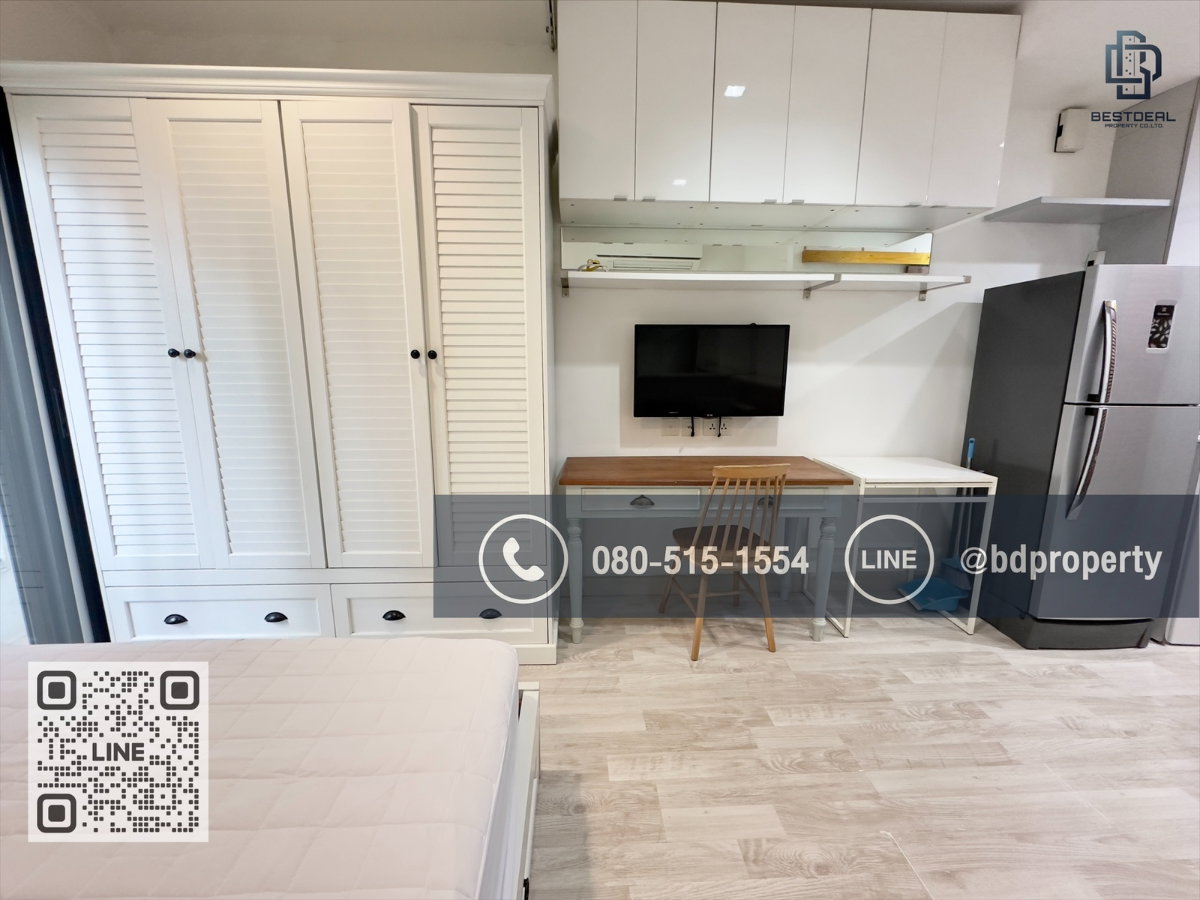 รูป Bestdeal ให้เช่า Studio 22ตรม.ราคา 13,000/เดือนเท่านั้น เฟอร์นิเจอร์และเครื่องใช้ไฟฟ้าครบ “IDEO MOBI RAMA 9” ใกล้MRT และ เซ็นทรัลพระราม 9 เพียง 80 ม. - รูปที่ 3/13